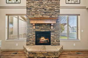 Stunning Stone Fireplace
