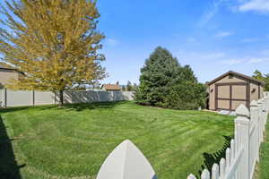 Open, fenced grass area