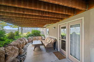 View of  lower patio