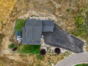 View from above of property