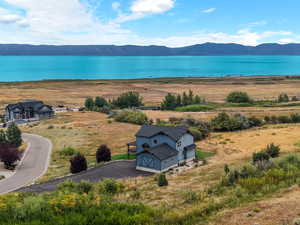 Water view featuring a mountainous background