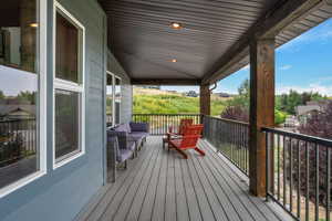 View of wooden terrace
