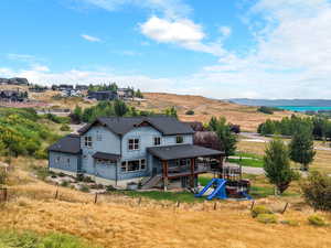 Aerial view of property and surrounding area