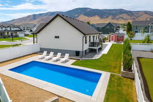 The pool shown is a digital rendering, included to spark inspiration and show backyard potential. This home does not currently have a pool.
