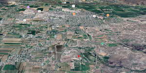 Aerial map of property and surrounding area