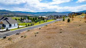 Mountain view with nearby suburban area