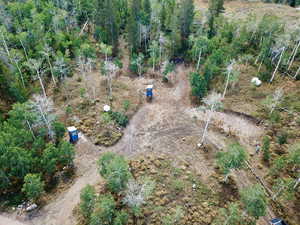 Aerial view of property and surrounding area