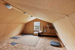 Additional living space with lofted ceiling