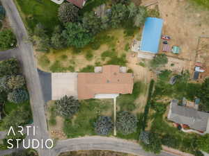 Aerial overview of property's location