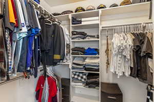 View of spacious closet