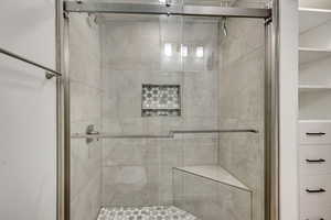 Full bath with a stall shower