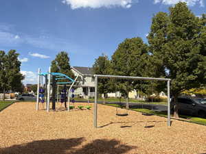View of community jungle gym