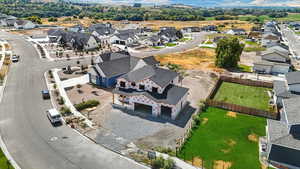 Aerial view of residential area