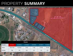 Map / location with property parcel outlined