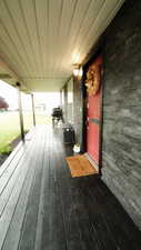 View of wooden porch