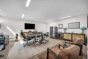 Office featuring wine cooler