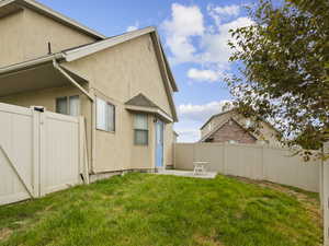 View of yard with a patio area