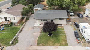 View from above of property