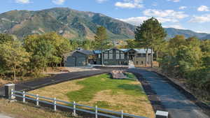 View of mountain backdrop