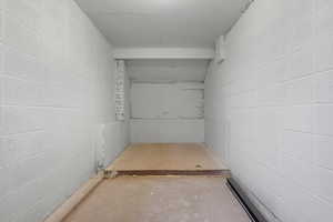 View of below grade area