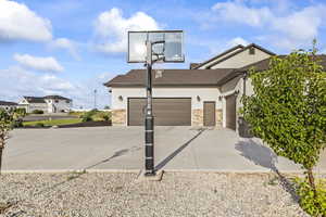 View of basketball court
