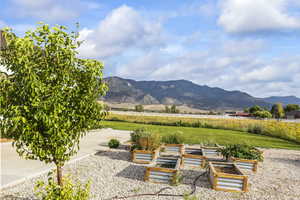 Mountain view featuring rural landscape