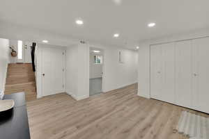 Basement Mudroom, Flex Space, and Laundry Room