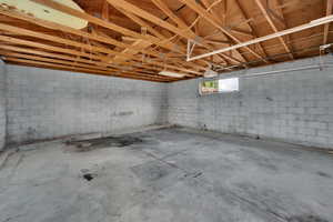 Detached garage interior