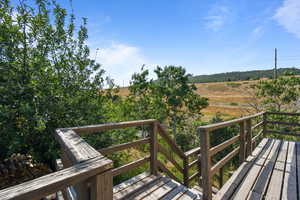 Deck with a rural view