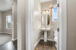 1/2 bath on main level