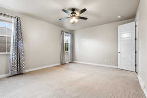 primary bedroom on main level