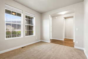 front corner office with mountain views