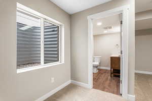 1/2 bathroom in basement