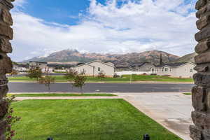 mountain view from the front porch