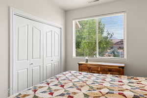 Bedroom with a closet
