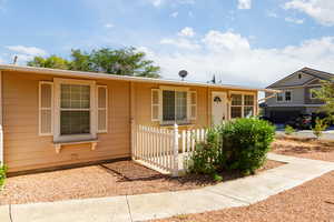 View of single story home