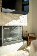Detailed view of wood finished floors
