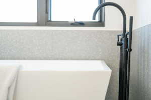 Bathroom view of a sink