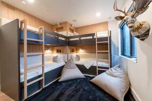 Bedroom featuring recessed lighting