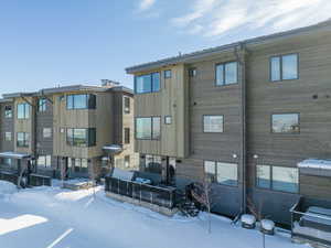 Snow covered property