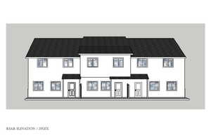 Real offers access to back patio with a privacy patrician between units