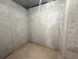 View of unfinished basement