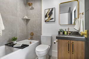 Full bathroom on main floor.