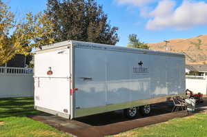 Snowmobile trailer included