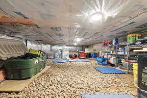 Insulated crawl space and storage