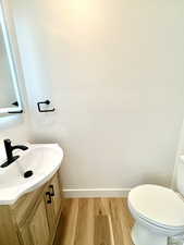 Half bath off family room