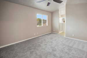 Owner’s suite with bedroom and on suite bathroom. Walk in closet.