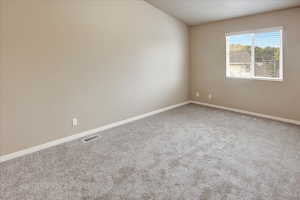 Very spacious bedroom.