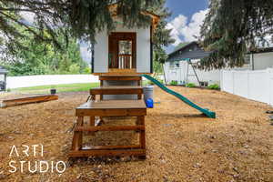 View of jungle gym
