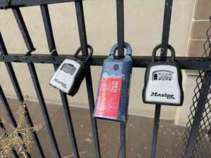 Exterior view of a lock box